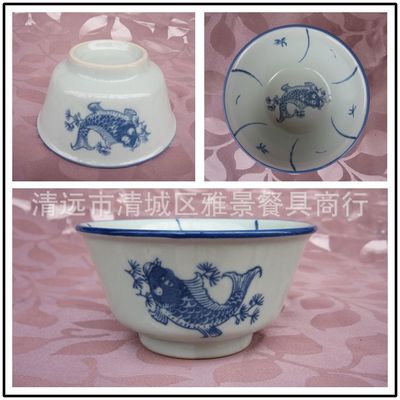 老式泥飯碗 4.5寸陶瓷葵斗碗，懷舊餐廳的匠心之選